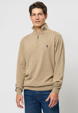 U.S. POLO ASSN. Half-Zip Knit Brison Crockery