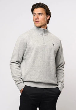 U.S. POLO ASSN. Half-Zip Pullover Kurt Grey