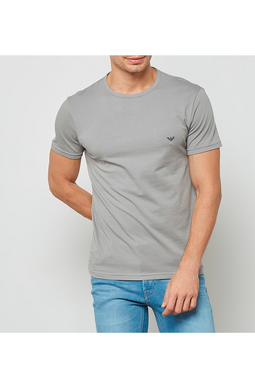 Armani 2-Pack Tee Contrast Logo Black/Grey