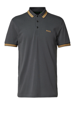 Hugo Boss Contrast Paddy Polo Dark Grey