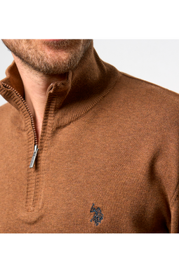 U.S. POLO ASSN. Half-Zip Knit Brison Partridge