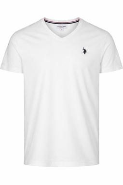 U.S. POLO ASSN. V-Neck T-shirt Cem White