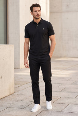Ralph Lauren Soft-Touch Polo Slim Fit Black