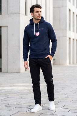 GANT Shield Hoodie Navy