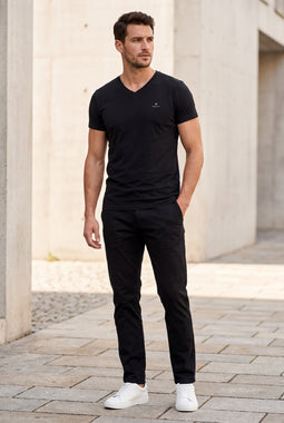 GANT 2-Pack V-Neck Tee Regular Fit Black