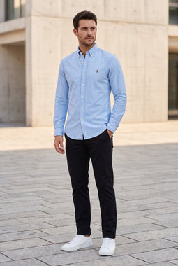 Ralph Lauren Oxford Custom Shirt Blue