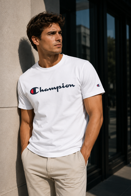 Champion Rochester Tee Big Logo White