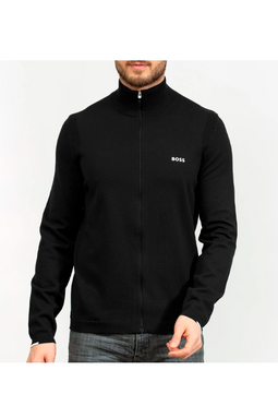 Hugo Boss Regular Full Zip Knit Black