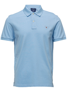 GANT Piqué S/S Polo Regular Sky