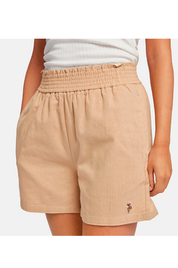 U.S. POLO ASSN. Women Linen Shorts Cornelia Sand