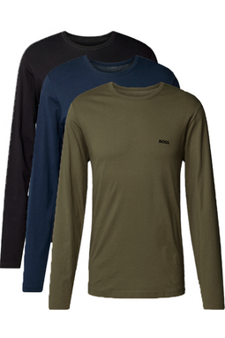 Hugo Boss L/S 3-Pack Regular T-shirt Darkness