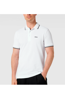 Hugo Boss Contrast Paddy Polo White