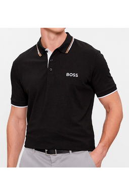 Hugo Boss Paddy Pro Contrast Polo Coal