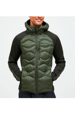 Peak Performance Helium Hybrid Down Hooded Jacket Olive Extreme