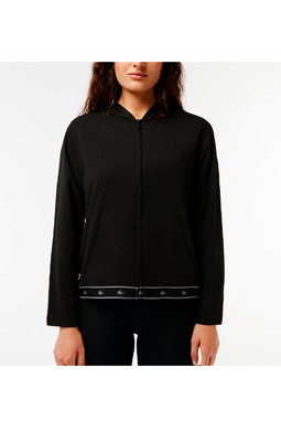 Lacoste Women Logo Hoodie Black