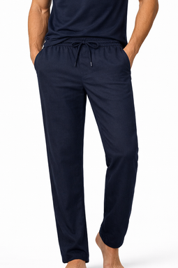 Les Deux Patrick Linen Pants Navy