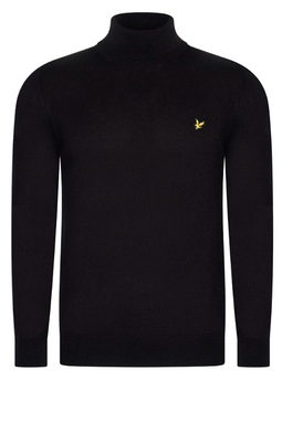 Lyle & Scott Merino Turtleneck Black
