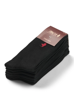MCS 6-Pack Bamboo Socks Black