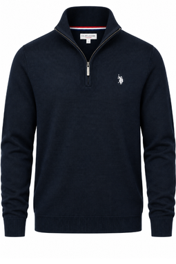 U.S. POLO ASSN. Half-Zip Merino Knit Mason Navy