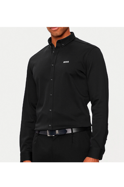 Hugo Boss Shirt Motion Logo Black