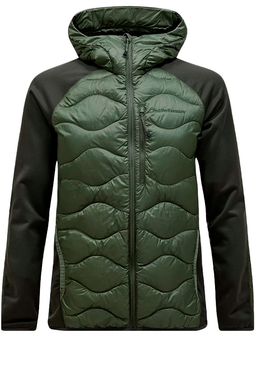 Peak Performance Helium Hybrid Down Hooded Jacket Olive Extreme