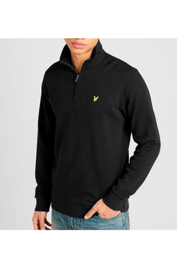 Lyle & Scott Loopback Quarter Zip Black