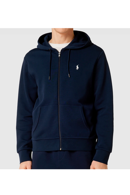 Ralph Lauren Double Knit Zip Hoodie Navy