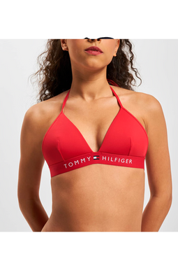 Tommy Hilfiger Women Bikini Top Triangle Red