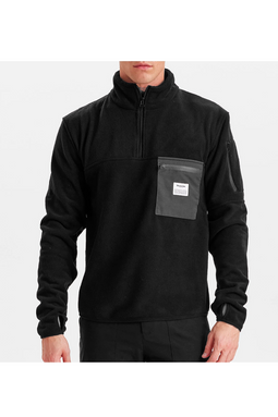 Resteröds 1/4 Zip Fleece Pullover Black