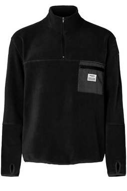Resteröds 1/4 Zip Fleece Pullover Black