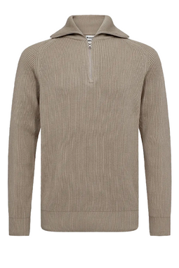 Resteröds Half-Zip Knit Pullover Sand