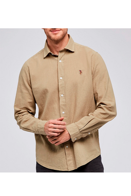 U.S. POLO ASSN. Linen Shirt Bolt Crockery