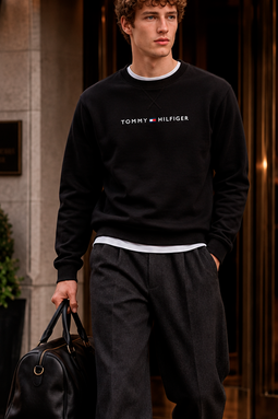 Tommy Hilfiger Regular Crew Sweatshirt Black