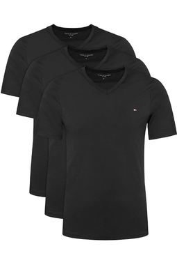 Tommy Hilfiger 3-Pack V-Neck Tee Black