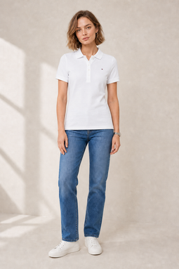 Tommy Hilfiger Women Polo Classic 1985 White