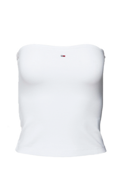 Tommy Hilfiger Women Slim Tube Top White