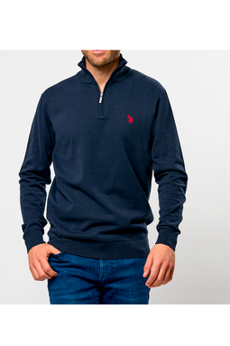 U.S. POLO ASSN. Half-Zip Knit Brison Navy