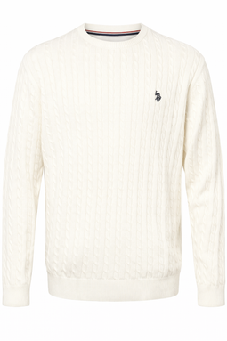 U.S. POLO ASSN. Cable Knit Signature Cloud Dancer