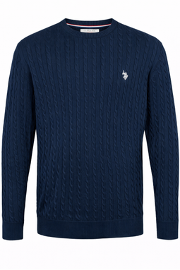 U.S. POLO ASSN. Cable Knit Signature Navy