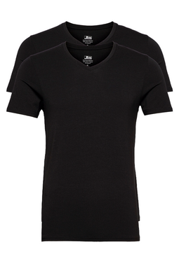 JBS 2-Pack Organic Cotton T-Shirt V-Neck Black