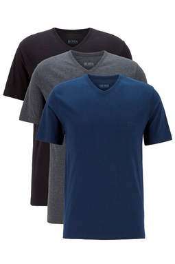 Hugo Boss 3-Pack V-Neck Tee Dark