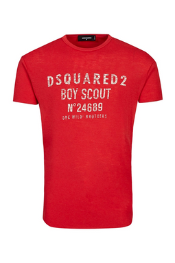 Dsquared2 Boy Scout Tee Red - Luxivo 