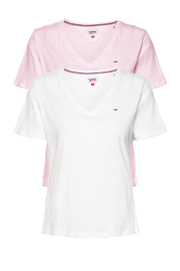 Tommy Hilfiger Women V-Neck 2-pack Tee Regular Fit Multi
