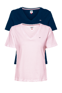 Tommy Hilfiger Women V-Neck 2-pack Tee Regular Fit Multi