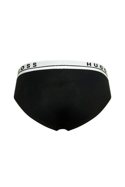 Hugo Boss Briefs 3-Pack Black W. Color Waistband