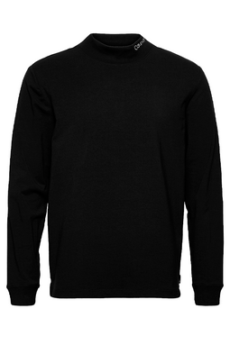 Calvin Klein Slim Stretch Mock Shirt Black