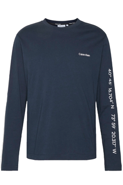 Calvin Klein L/S Coordinates Tee Navy