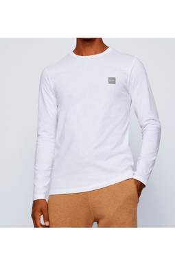 Hugo Boss Patch Logo L/S Tee White