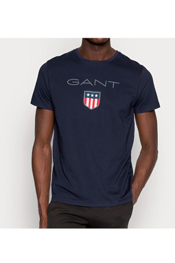 GANT Shield Logo Regular Tee Navy