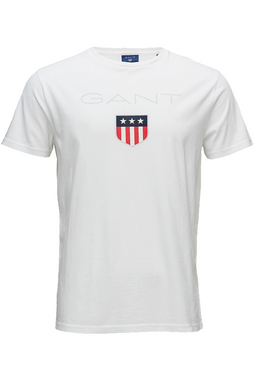GANT Shield Logo Regular Tee White